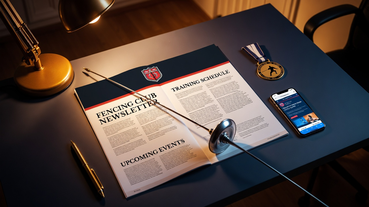 Newsletter klubu szermierczego