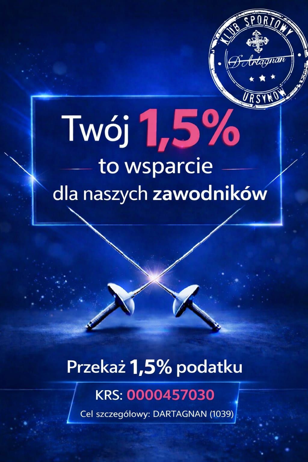Wesprzyj klub - 1,5% podatku